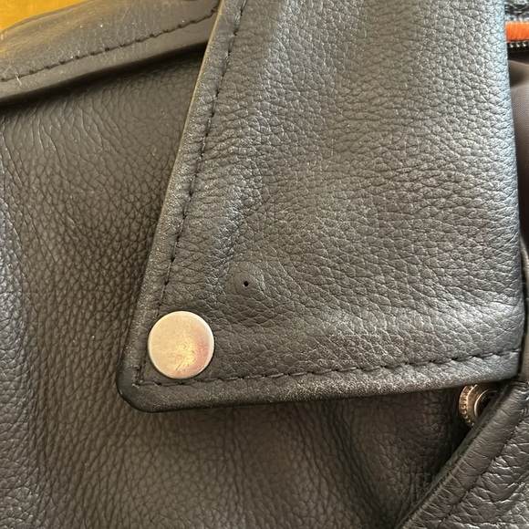 Women’s leather motorcycle jacket - Picture 12 of 16